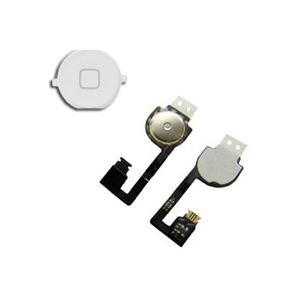 Nappe + Bouton Home blanc pour IPHONE 4