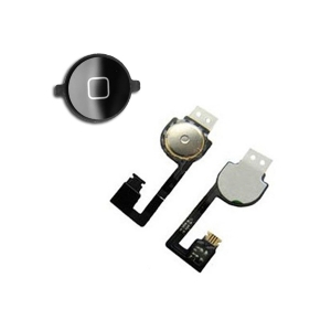 Nappe + Bouton Home noir pour IPHONE 4S