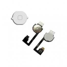 Nappe + Bouton Home blanc pour IPHONE 4S