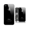 Vitre arri&egrave;re pour IPHONE 4 noir
