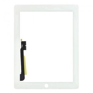 Vitre tactile pour IPAD 4 blanc