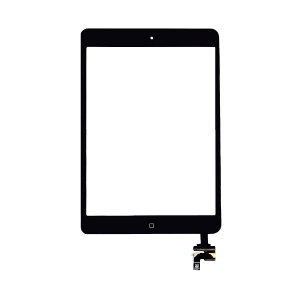 Vitre tactile avec IC pour APPLE IPAD MINI et IPAD MINI 2 - Noir