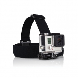 Bandeau de tête - Compatible GoPro & SJ4000 - Noir
