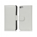 Folio coque support cuir pour IPHONE 4/4S - Blanc