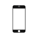 Vitre de remplacement IPHONE 6 - Noir