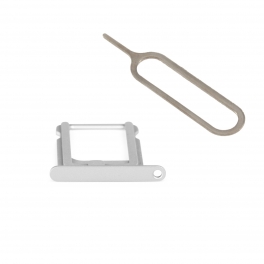 Tiroir SIM + extracteur pour IPHONE 5 - Blanc