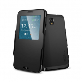 Coque Armor S-View pour SAMSUNG Galaxy S5 - Noir