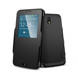 Coque Armor S-View pour SAMSUNG Galaxy S5 - Noir