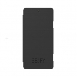 Folio coque arrière WIKO pour SELFY 4G - Noir