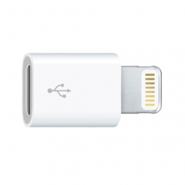 Adaptateur micro USB vers Lightning pour APPLE iPhone 5 / 6 et IPAD 4 / Mini / Air - Blanc