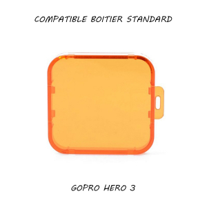 Filtre pour caisson standard GoPro Hero 3 - Orange