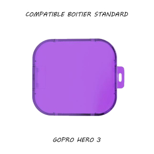 Filtre pour caisson standard GoPro Hero 3 - Violet