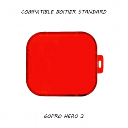 Filtre pour caisson standard GoPro Hero 3 - Rouge
