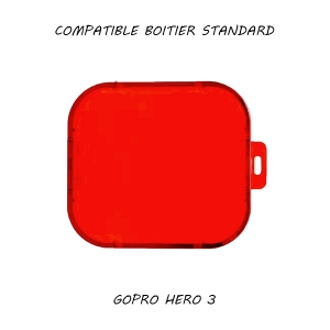 Filtre pour caisson standard GoPro Hero 3 - Rouge