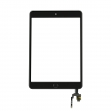 Vitre tactile avec IC + Bouton Home pour APPLE IPAD MINI 3 - Noir