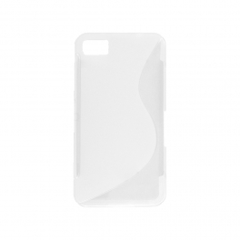 Coque arrière pour BLACKBERRY Z10 - Silicone - Blanc