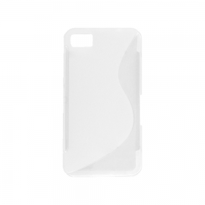 Coque arrière pour BLACKBERRY Z10 - Silicone - Blanc