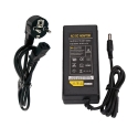 Chargeur secteur 12 V - 5A - jack 5,5mm / 2,5mm - Noir