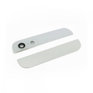 Set de 2 pièces de vitre arrière pour IPHONE 5 - Blanc