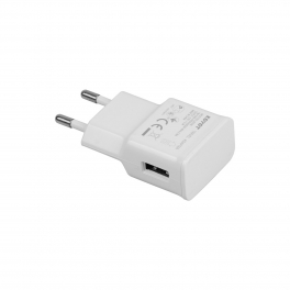 Prise USB 1 port - Blanc