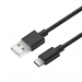 Câble USB / Type C renforcé - 1,80m - Noir