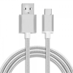 Câble USB / Type C renforcé - 1,80m - Blanc