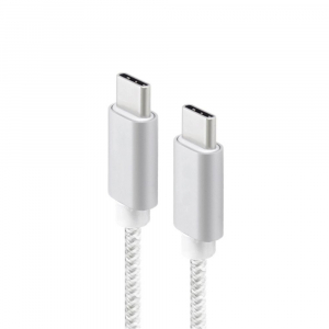 Câble renforcé USB 3.1 Type C M/M - 10 Go/s - 1 m - Blanc