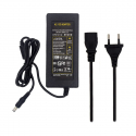 Chargeur secteur 12 V - 6A - Jack 5,5mm / 2,5mm - Noir