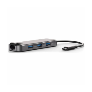 Adaptateur Hub USB-C BLUESTORK - 6 en 1 - HDMI/LAN/3xUSB2.0/USB-C