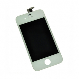 Vitre tactile + LCD pour IPHONE 4 blanc