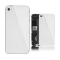 Vitre arri&egrave;re unie pour IPHONE 4 blanc